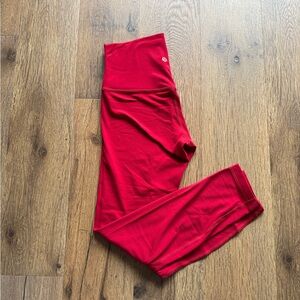 Lululemon New Year lululemon Align™ High-Rise Pant 25" Dark Red Size 6